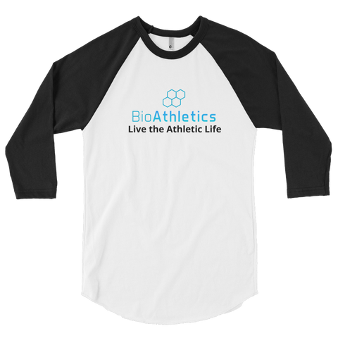 BioAthletics Poly-Cotton 3/4 Sleeve Raglan Shirt